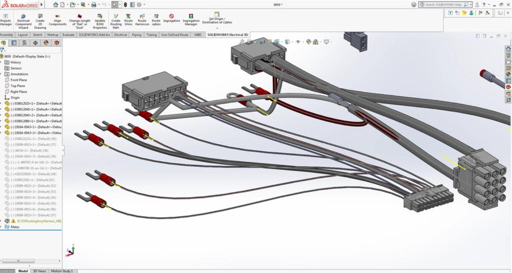 线束设计软件SolidWorks